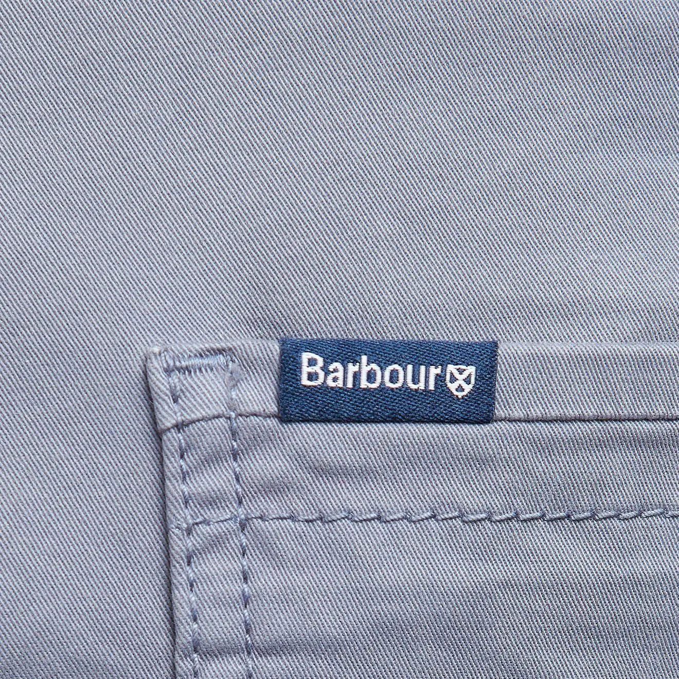 Quick Layering Barbour Overdyed Twill Trousers Washed Blue
