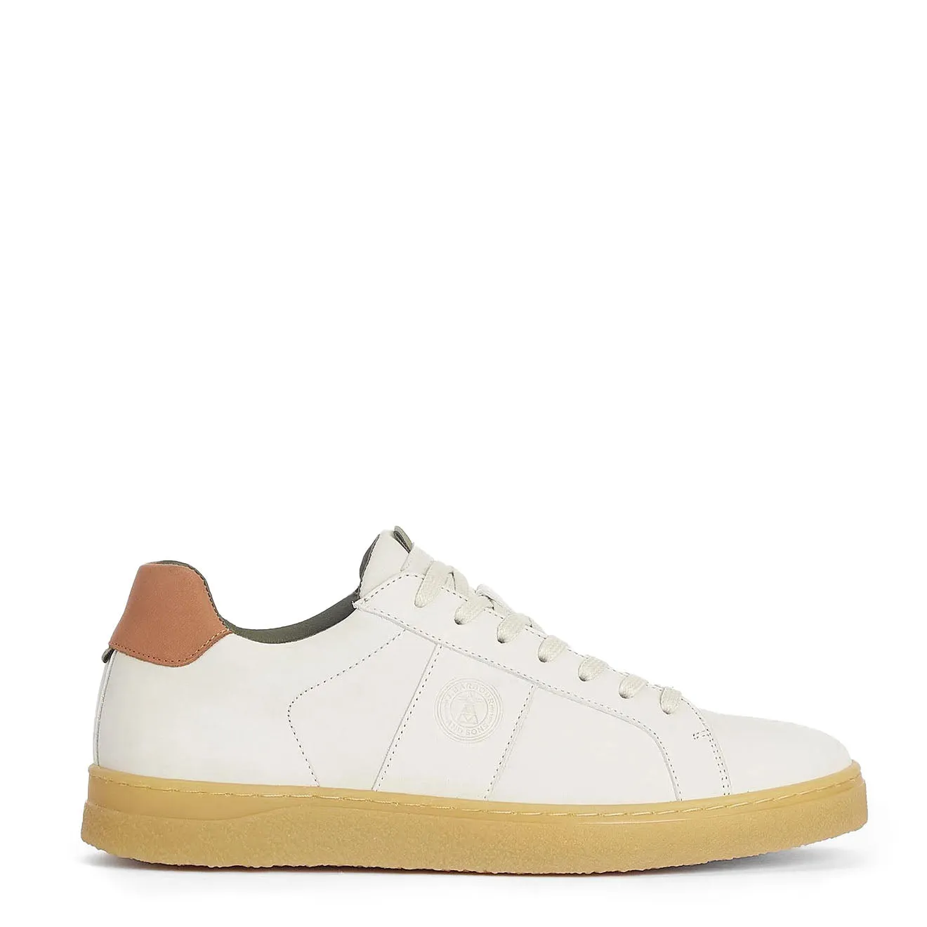 Barbour Reflect Trainer Off White Stretch Fabric Weekend Trip
