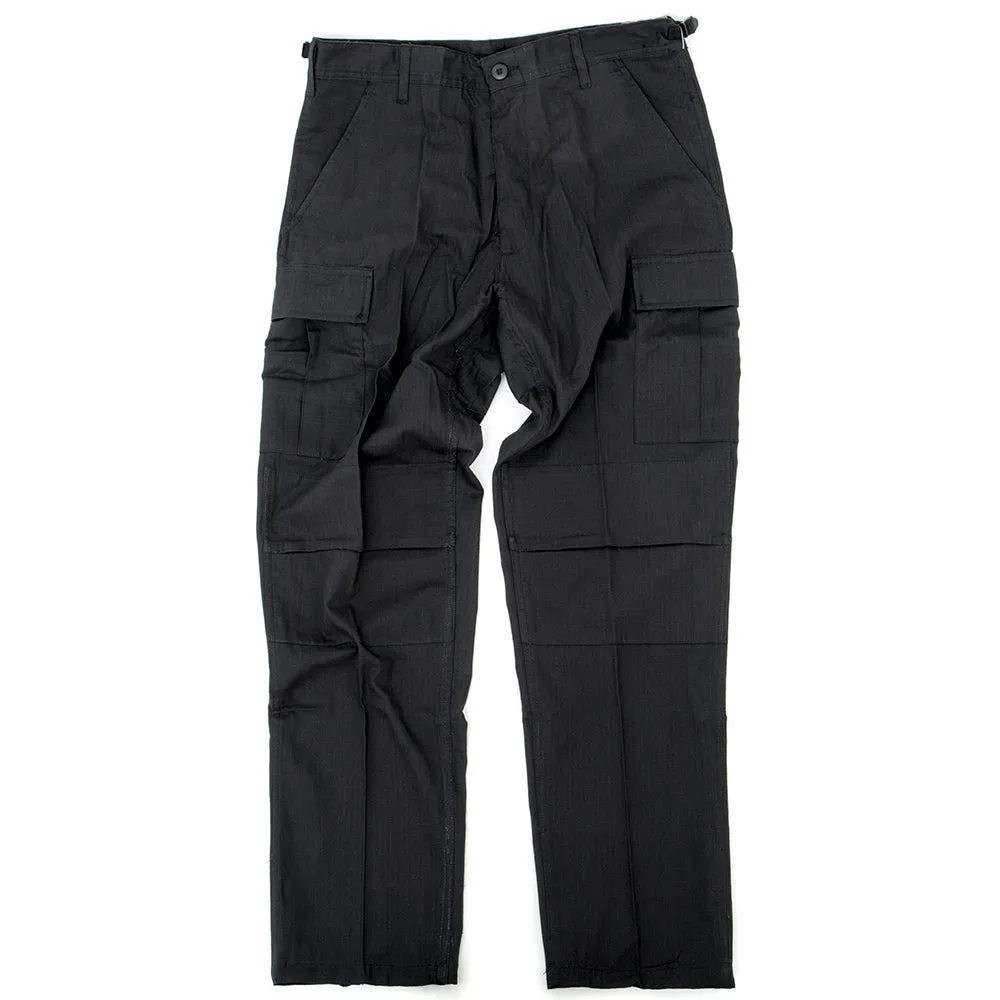 BDU Ripstop Pant (Black) Adjustable loop