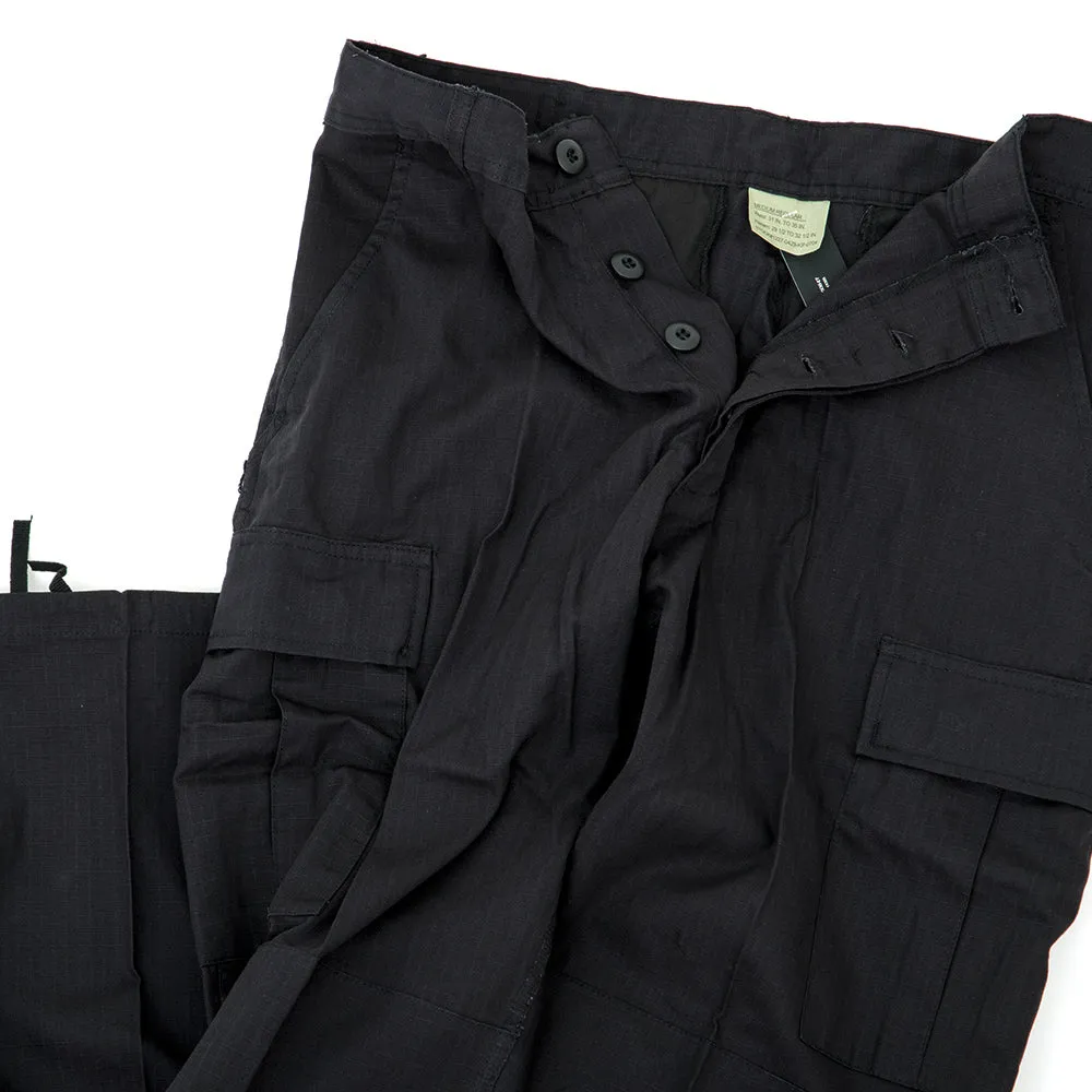 Supportive Waistband BDU Ripstop Pant (Black)
