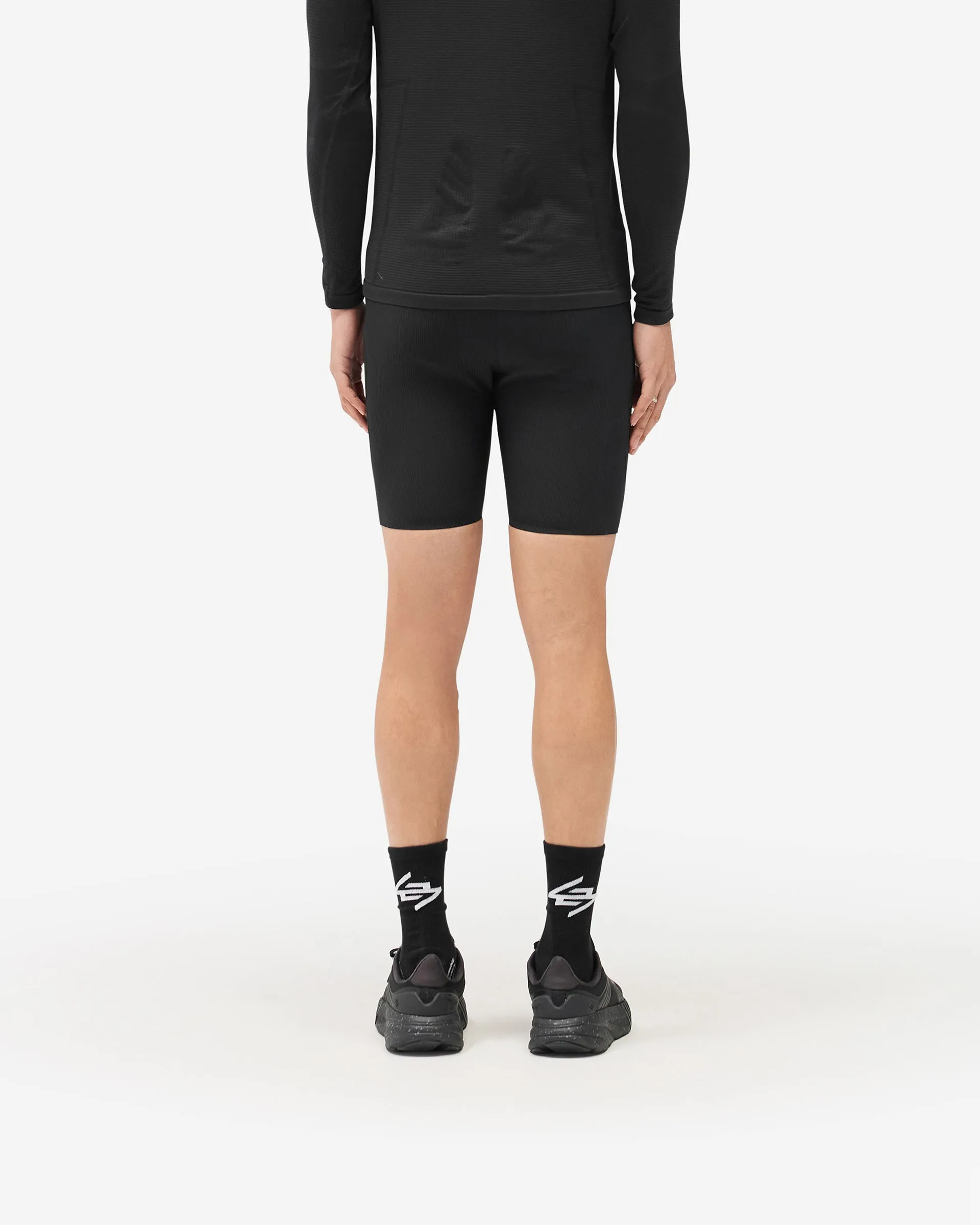 Eco Friendly Dye Process 247 Ribbed Half Tight - Black