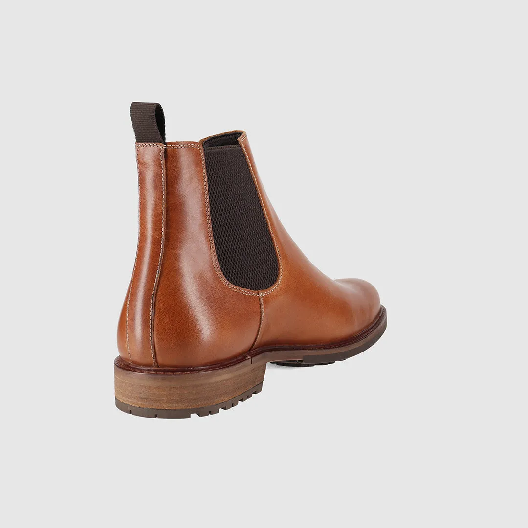 Quick Drying Rainy Day Commuter Bern Chelsea Boots Tan