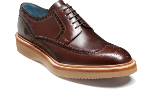 Bill - Chocolate Hand Painted Seamless Stitching Contrast Stitch