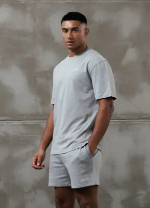 Easy to Style Comfy Fit Wear Gym King Script Relaxed Fit Tee - Urban Grey