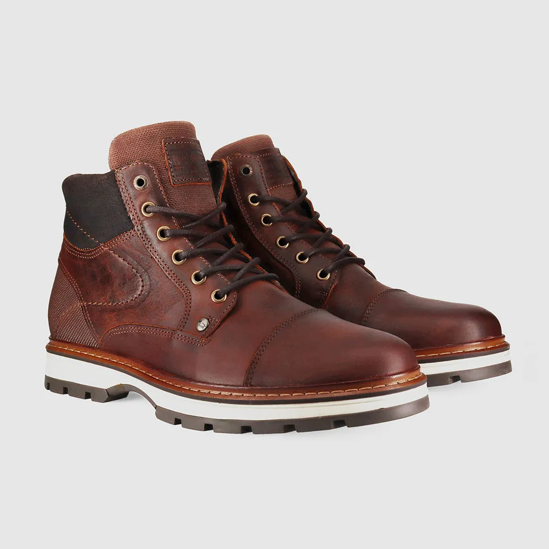 Blackwood Lace Up Boots Rust Snow Grip