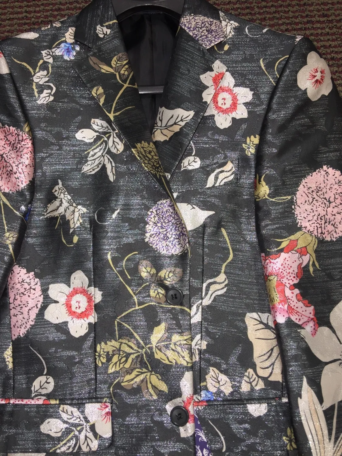 BLU MARTINI I 9256 COUNTY SPORT COAT I MULTI COLR Anti Static Finish Temperature Regulating Membrane