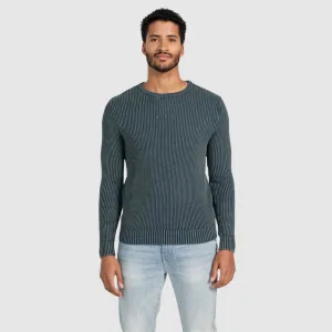 Blue Olex Knitted Sweater Sporty Jacket