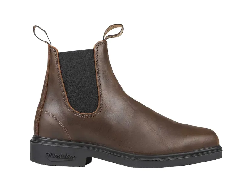 Blundstone Mens Boot 2029 Antique Brown Rugged Comfort Rubberized Traction Lugs