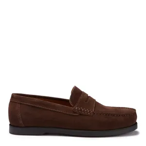 Slip-On Style Boat Loafers, brown suede