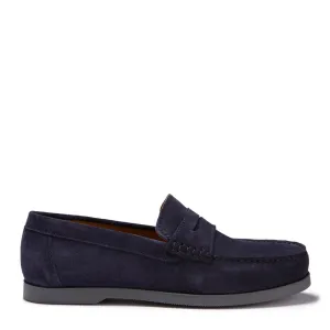 Easy Breeze Boat Loafers, navy blue suede