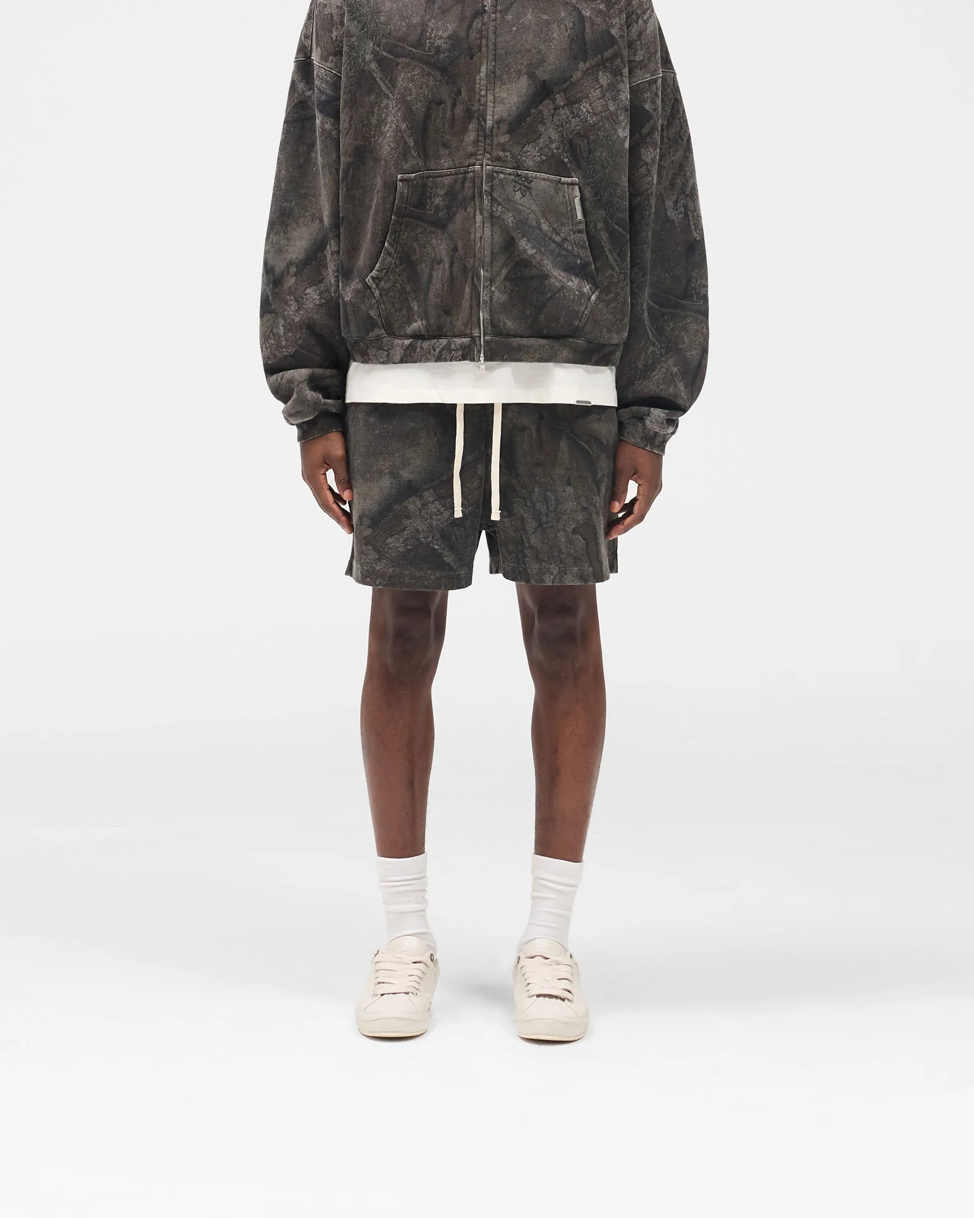 Initial Overdye Realtree? Camo Mesh Shorts - Overdyed Black Sporty Comfort Fit