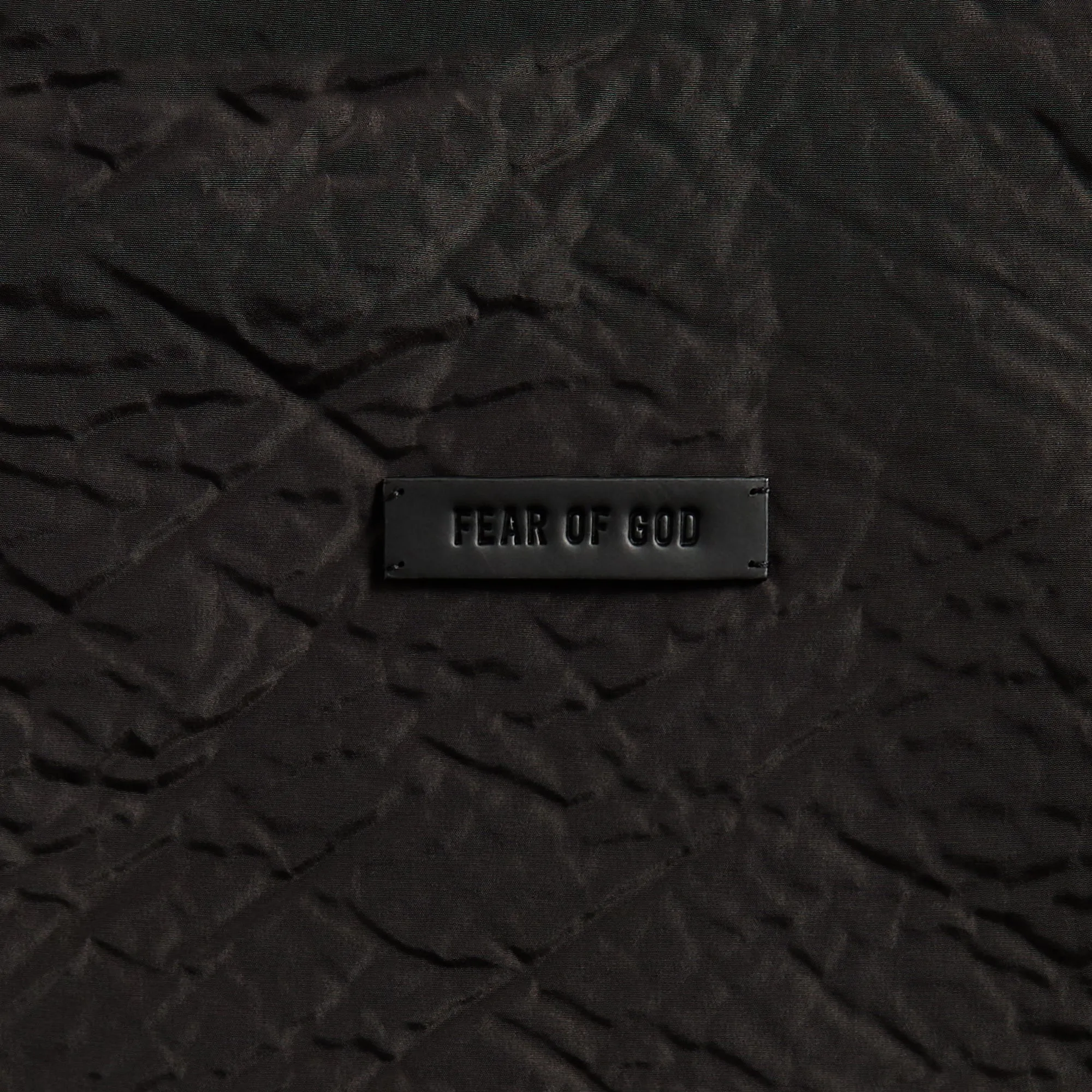 Fear of God High Neck Track Jacket - Black FadeResistant Print