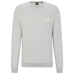 Boss Cotton Blend Crew Neck Sweat - Light Grey Modern Active product patchwork creativity