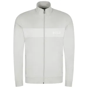 Boss Cotton Blend Full Zip Track Top - Light Grey product metallic glamour