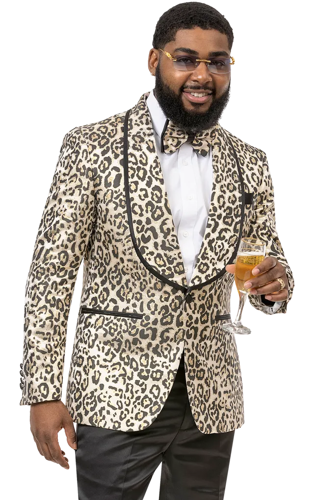 Kent & Park J145 Blazer Leopard Compact Design Detachable Layer