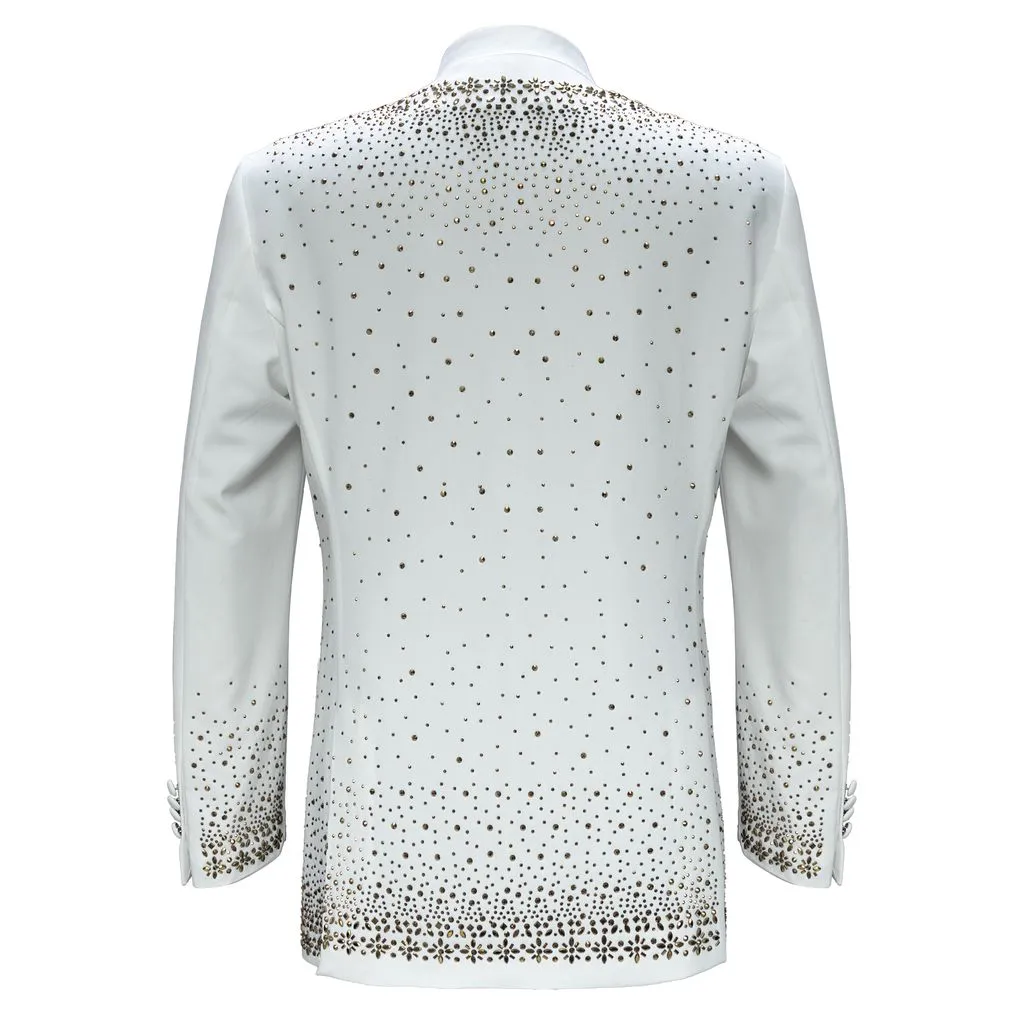 Anti Static Weave Bright Lights Blazer WHITE/GOLD