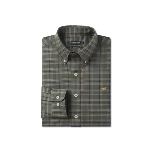 Bristol Performance Plaid Dress Shirt Flexible Shoulder Construction