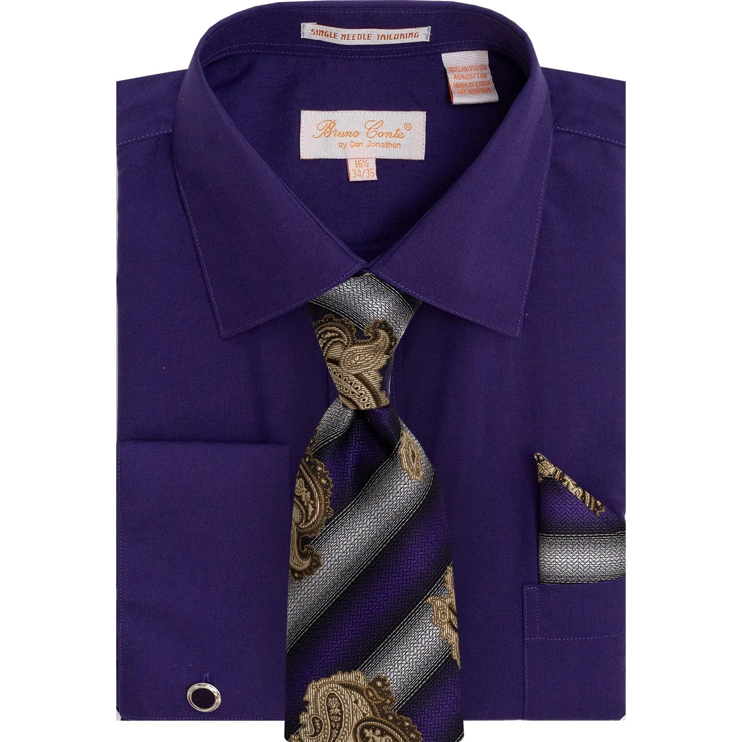 Fall Foliage BRUNO CONTE SHIRT & TIE SET/Bc1184