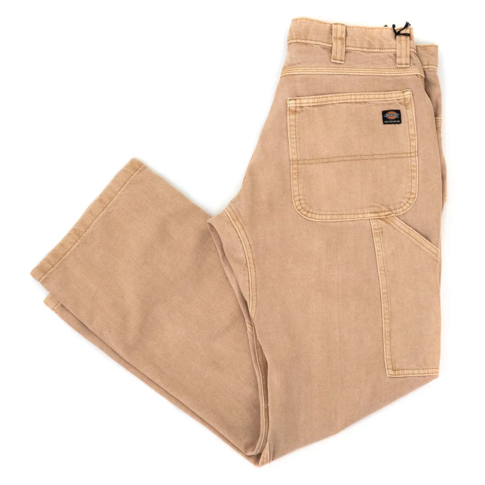 Skateboarding Relaxed Fit Utility Jeans (Khaki) Wear Resistant Fabric Anti Pilling