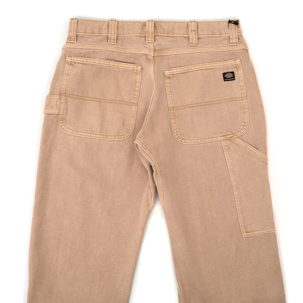 Cozy Stretch Fit Street Inspired Skateboarding Relaxed Fit Utility Jeans (Khaki)