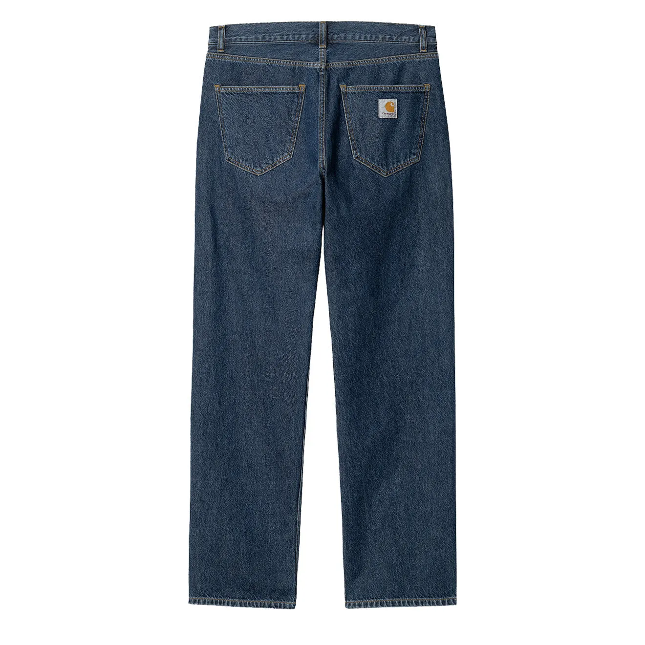 Carhartt WIP Nolan Pant Blue Heavy Stone Wash Plaid detail Movement Support