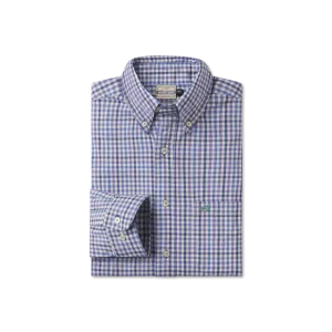 Cashiers Washed Gingham Dress Shirt Bold Print
