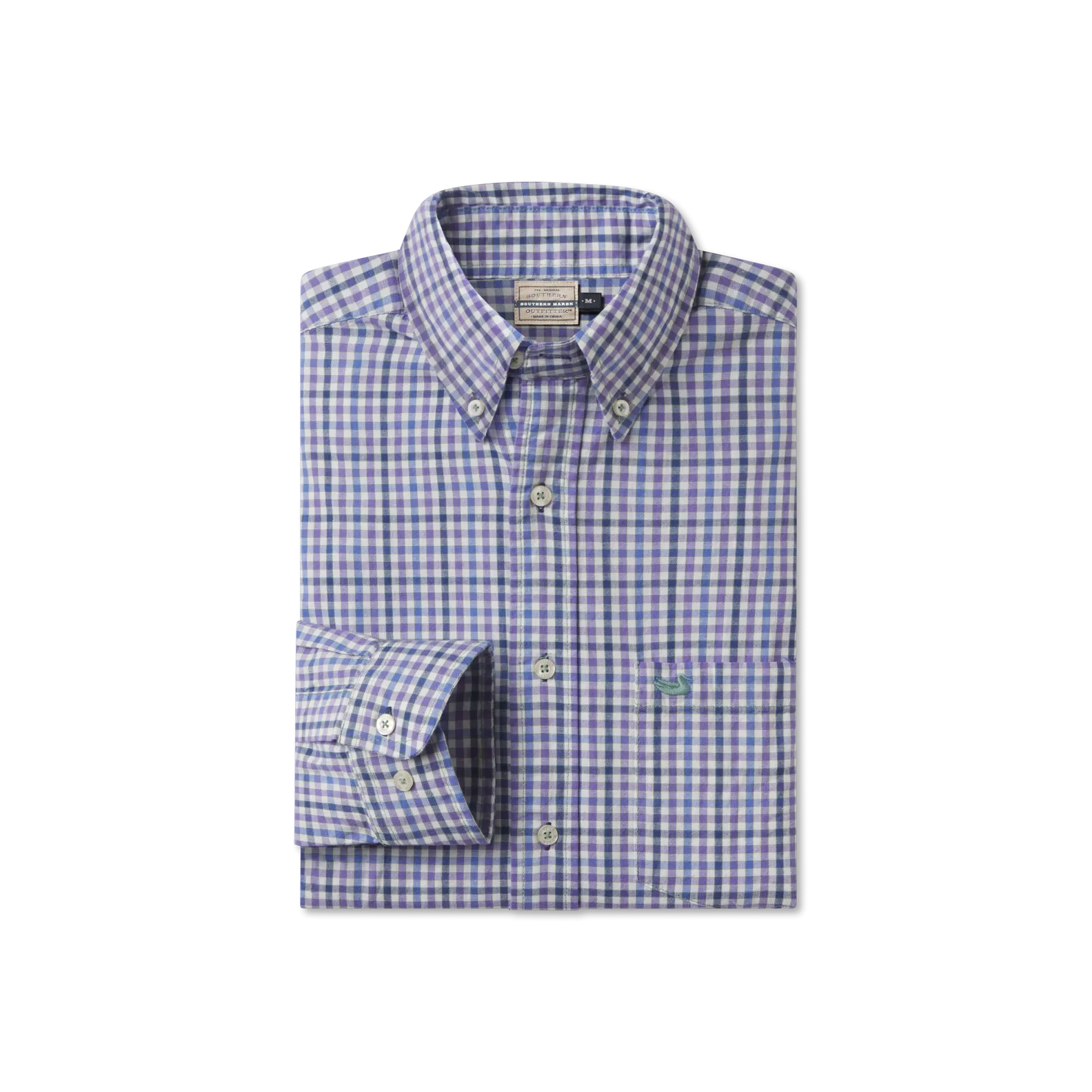 Cashiers Washed Gingham Dress Shirt Abstract print