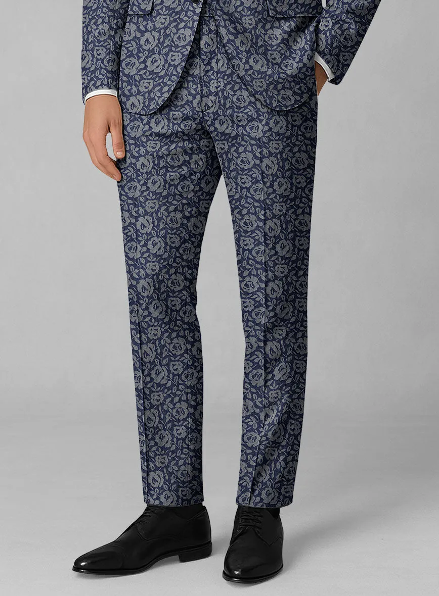 Italian Cotton Lycra Sartelio Pants Slim Fit Wear Dynamic Motion