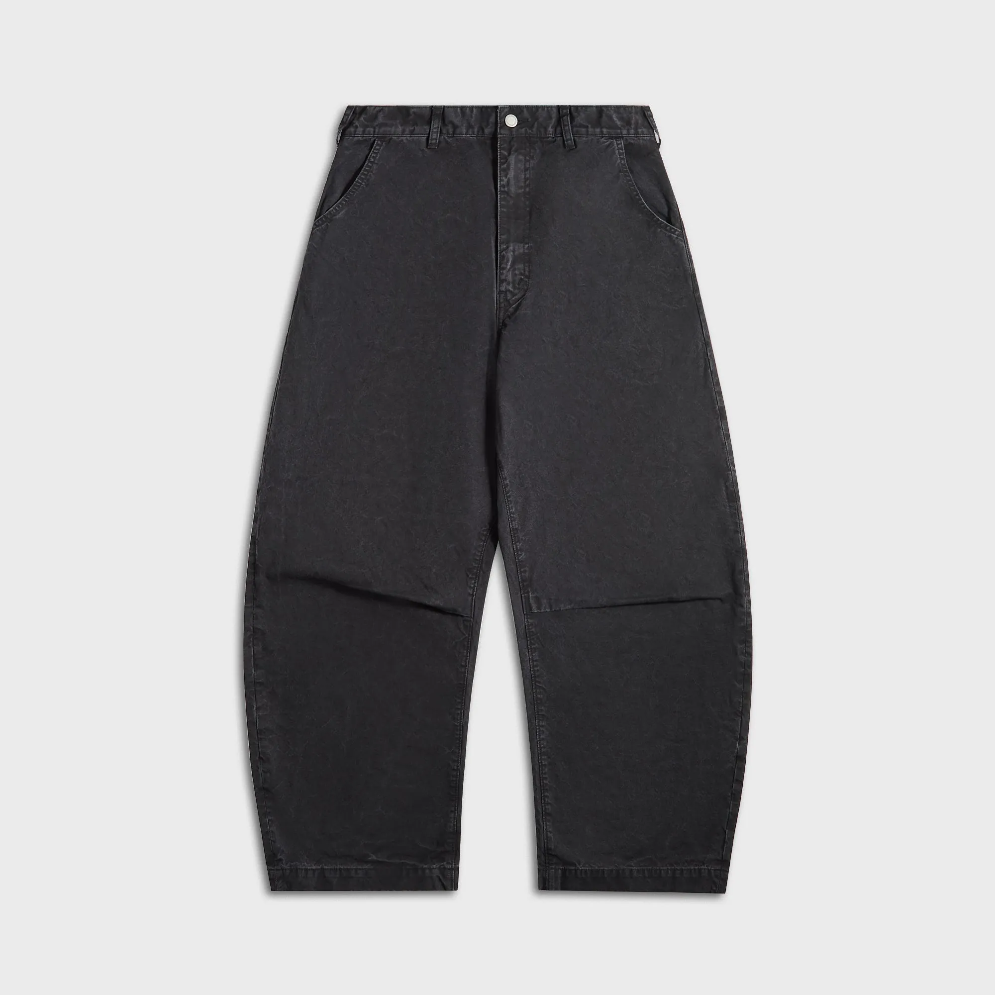 CDG Homme Cotton Oxford Wide Pants - Black Timeless casual