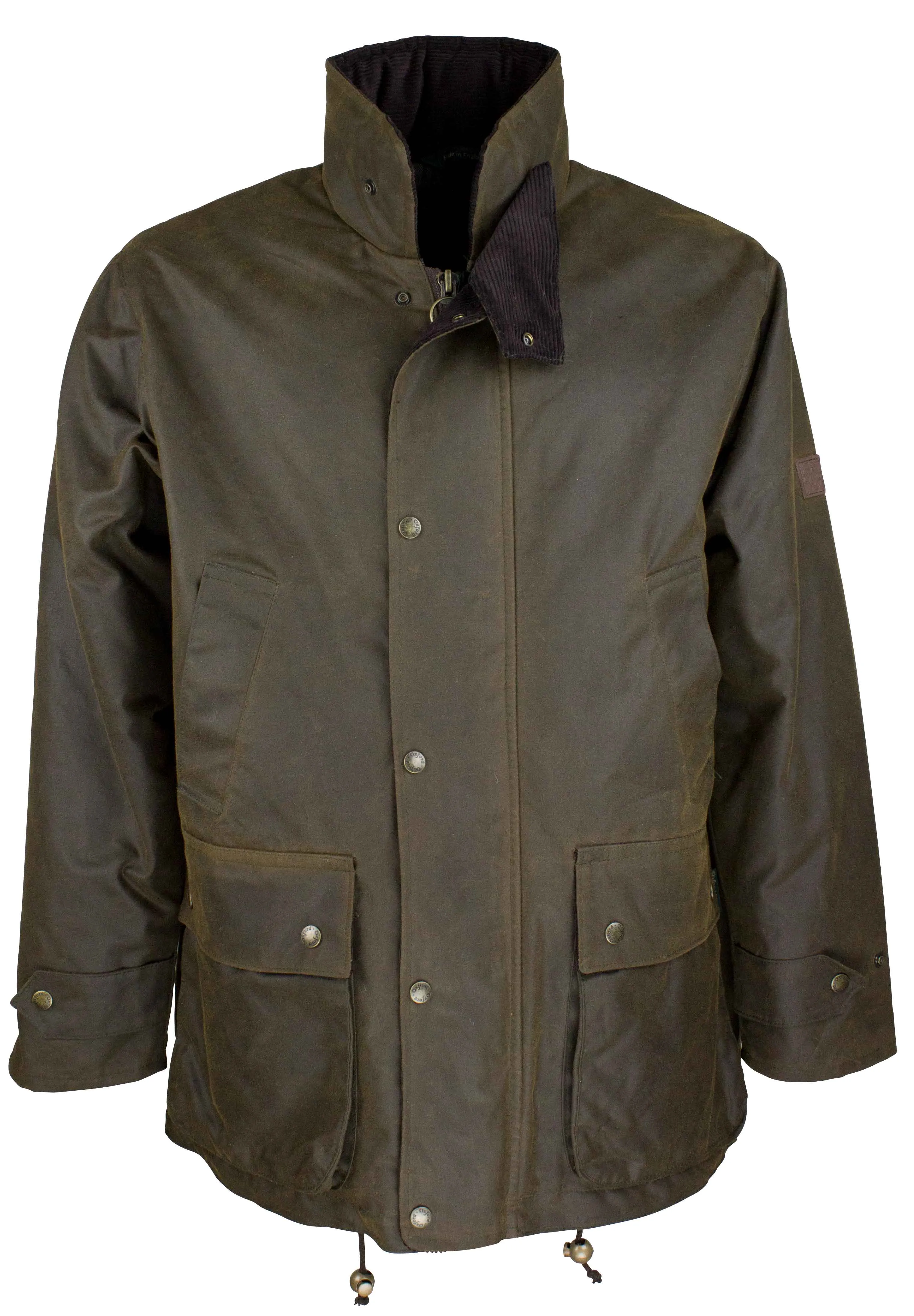 W05 - Men's Kingsbridge Padded Wax Antique Coat - CARAMEL CompressionKnit