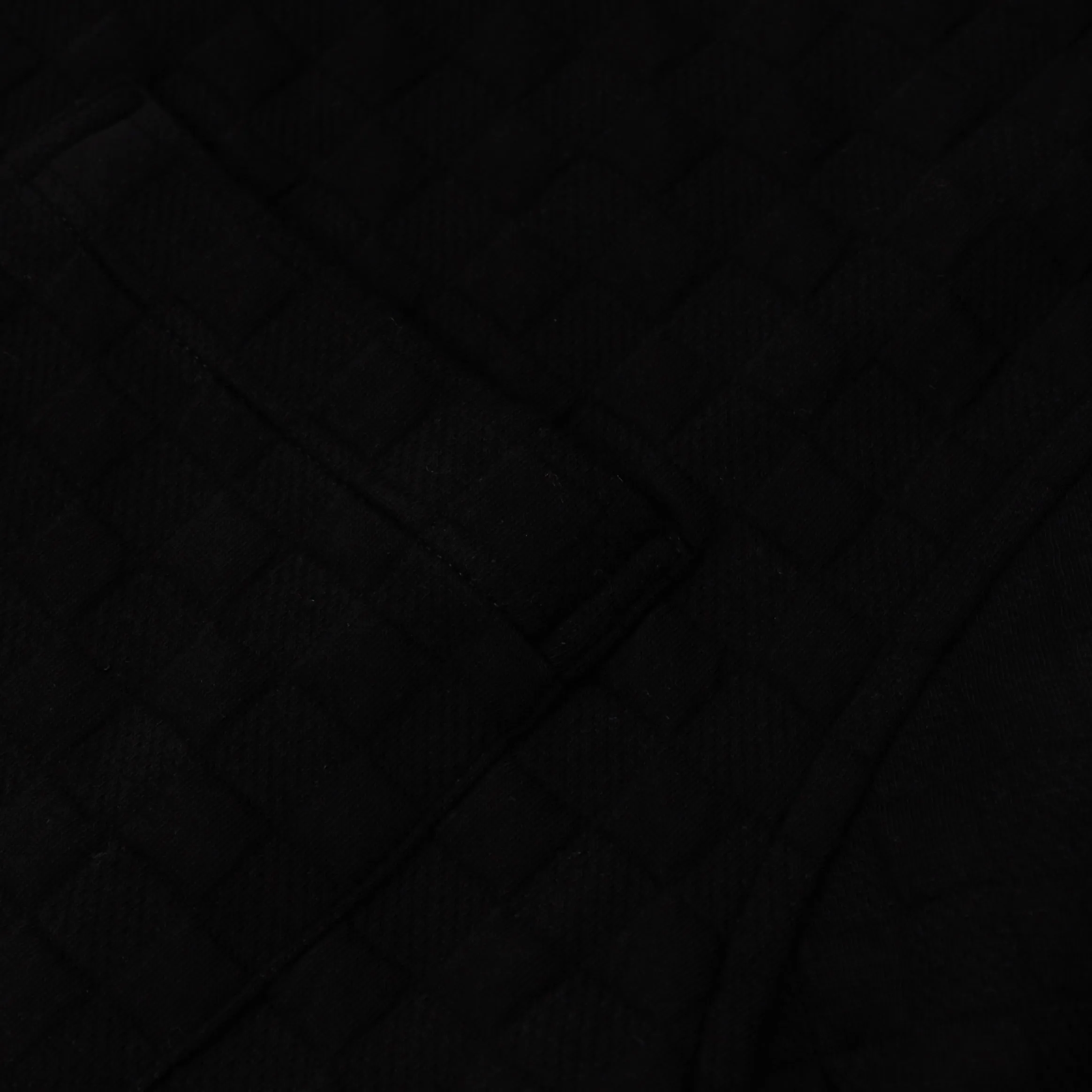 Checkered Knit Mens Short Sleeve Shirt (Black) Easy Style Wear