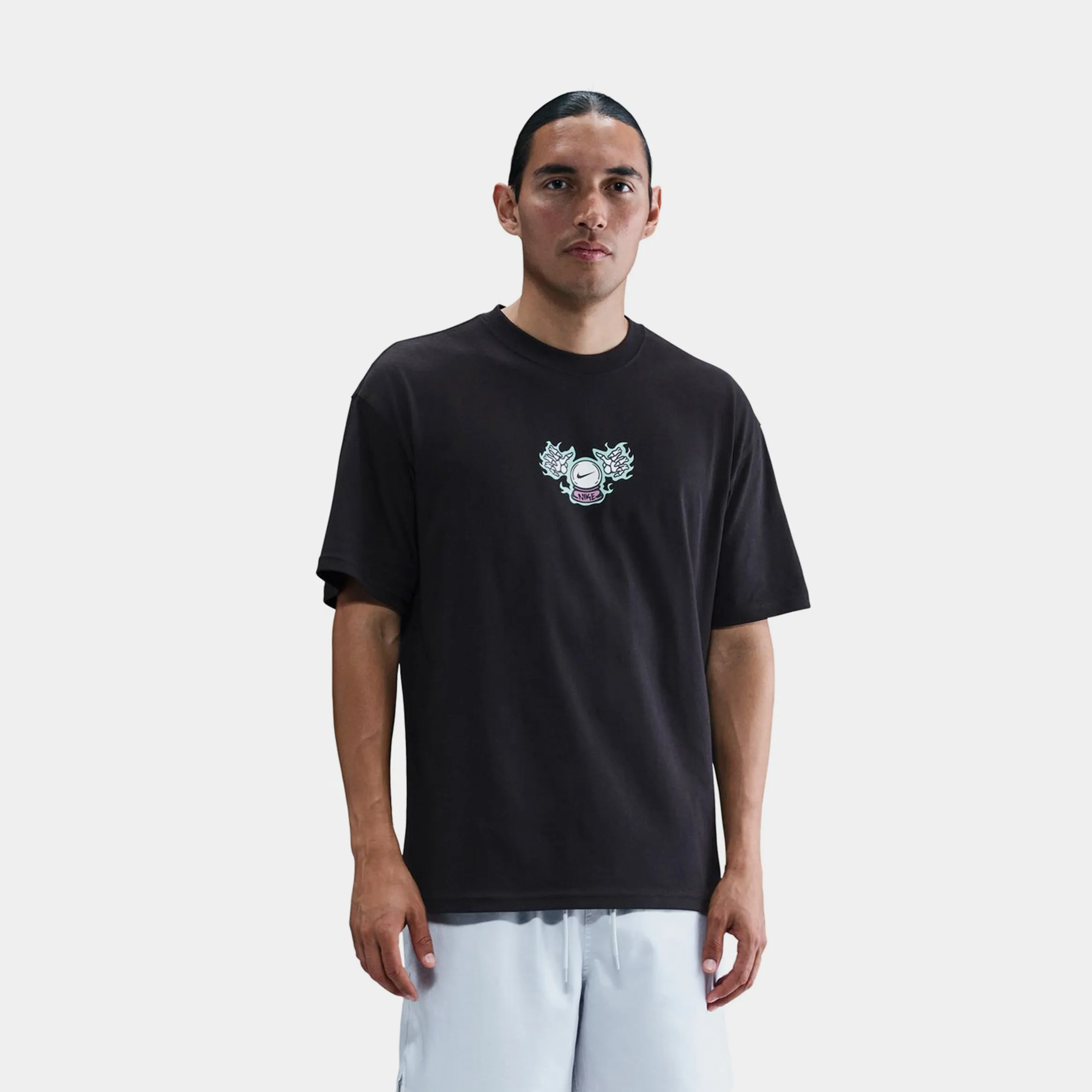 Max90 Halloween Mens Short Sleeve Shirt (Black/White) Non Iron Fabric