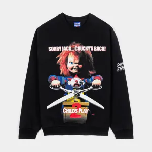 SP x Chucky Sorry Jack Mens Long Sleeve Shirt (Black/Red) Street Style teenagers'