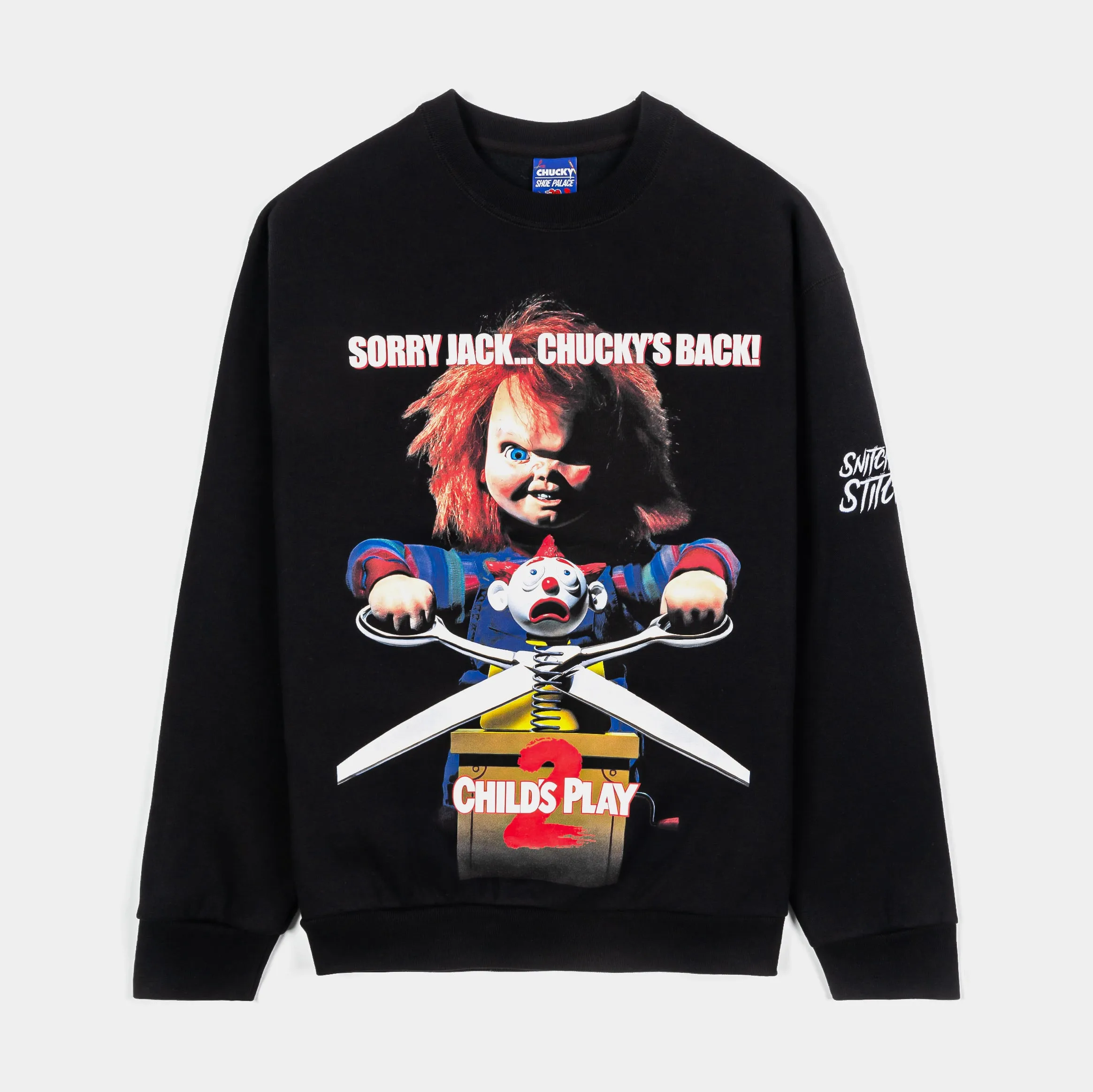 SP x Chucky Sorry Jack Mens Long Sleeve Shirt (Black/Red) Street Style teenagers'