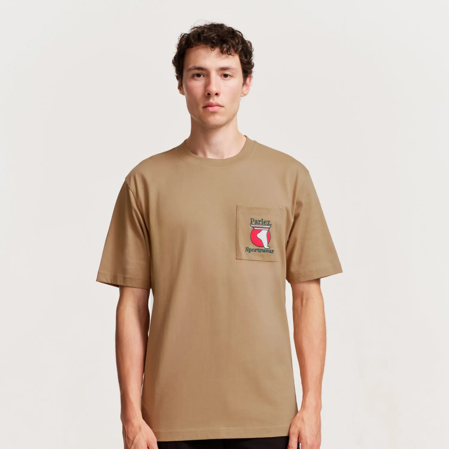 Currere Pocket T-Shirt Sand Relaxed Look