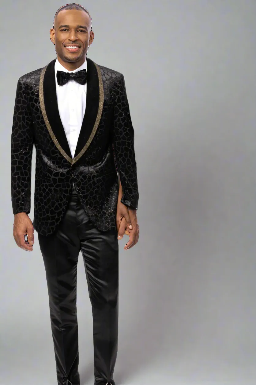 Kent & Park J201 Blazer Black Mild Day Outfit Down Stuffed