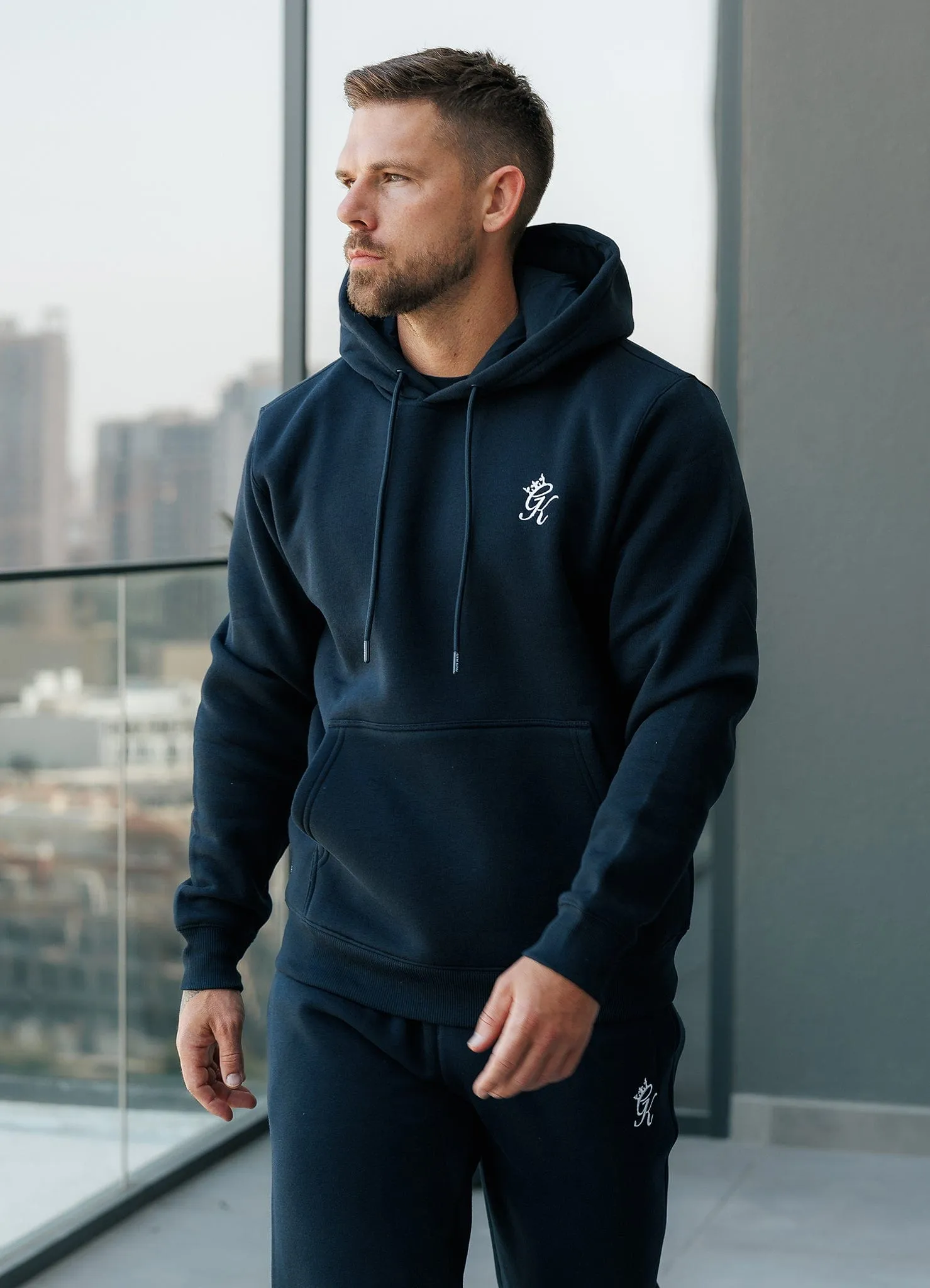 Gym King Fundamental Fleece Hood - Navy product promotion product tropical vibrancy