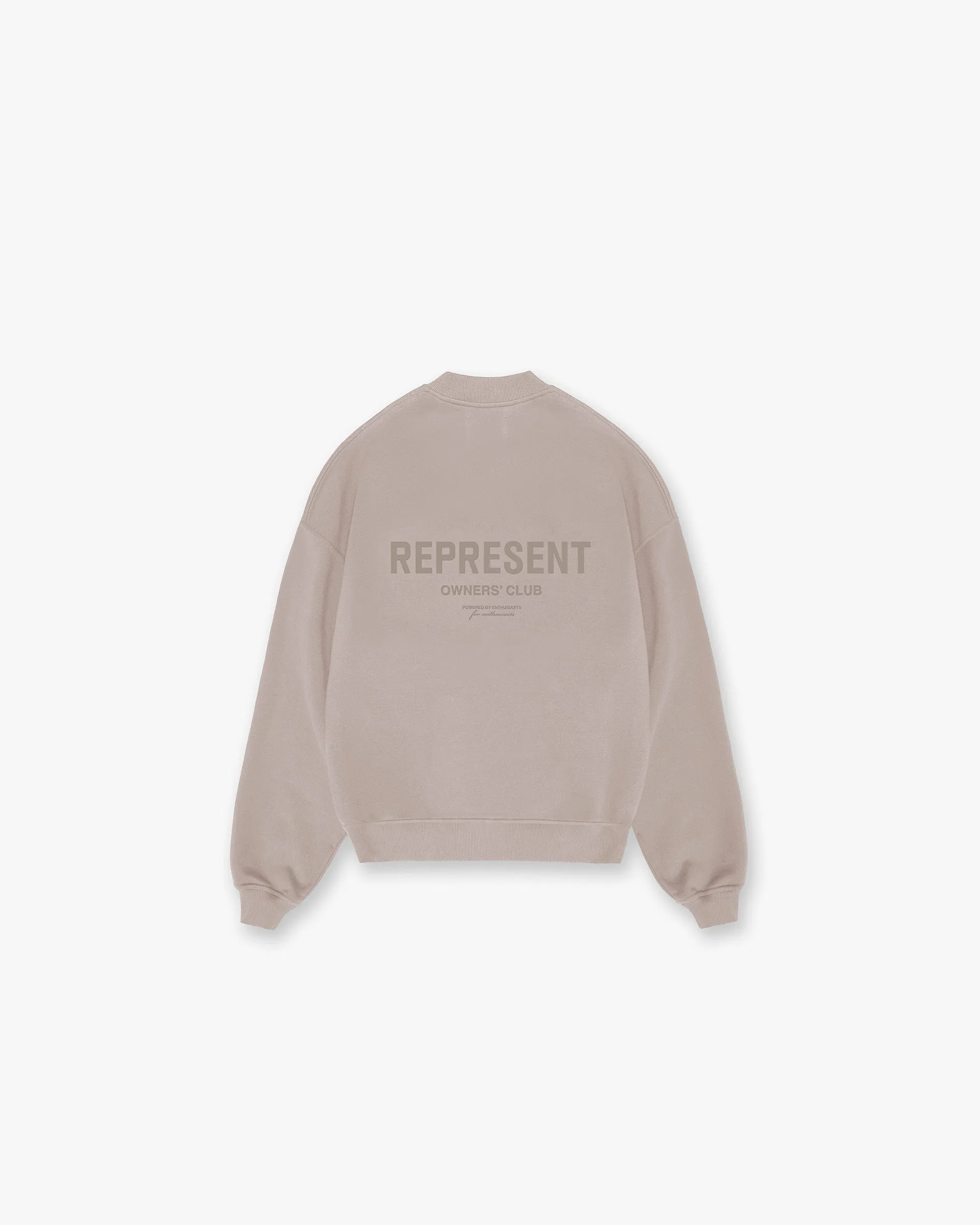 Represent Owners Club Sweater - Mushroom Comfort Piece Pockets