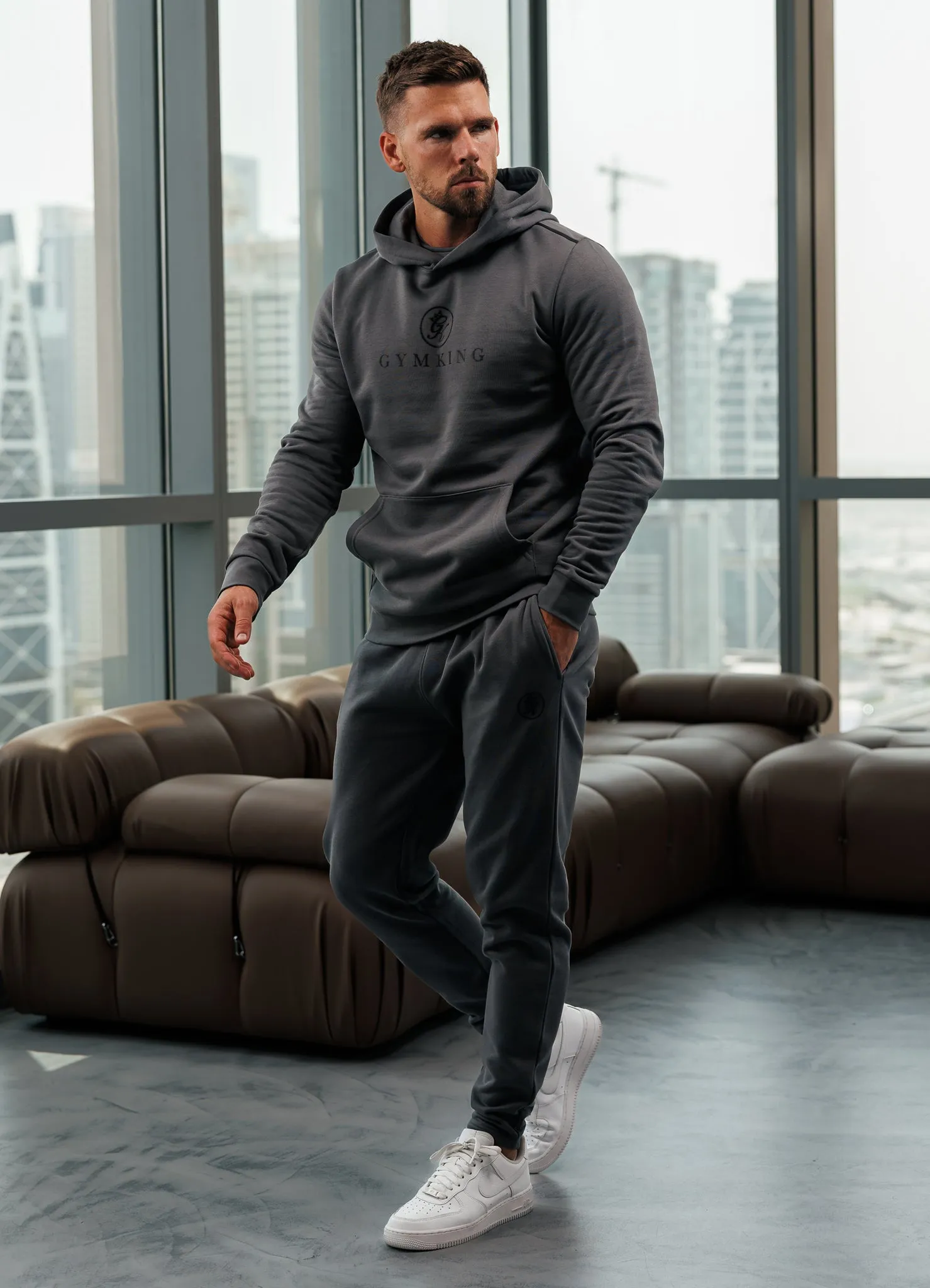 Gym King Pro V2 Hood - Gunmetal Grey Sports Wear Streetwear Basics