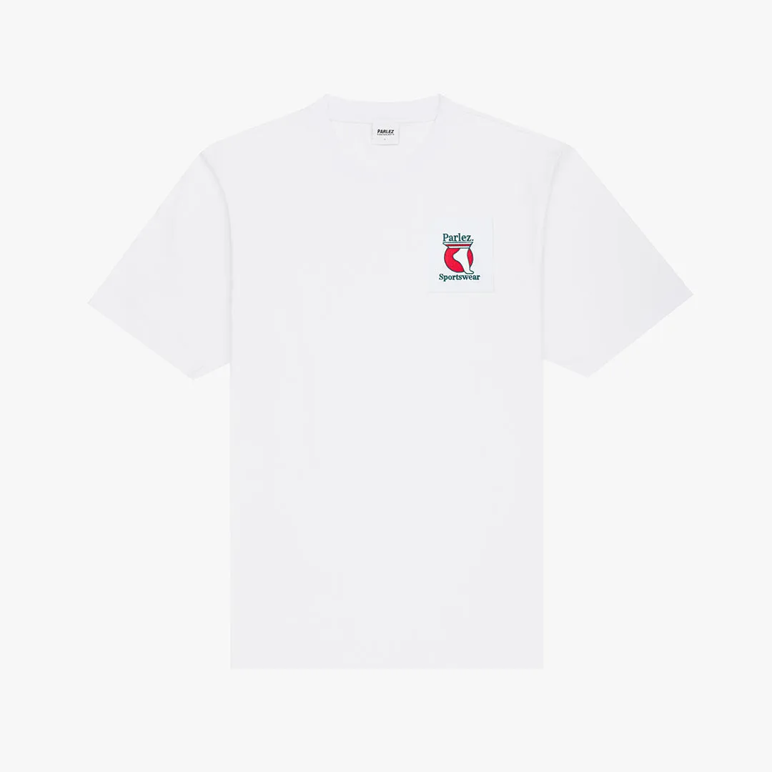 Currere Pocket T-Shirt White Light and Comfortable Preppy