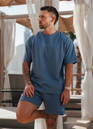 Kids playfulness Playful Design Gym King Purpose Washed Tee - Deep Indigo