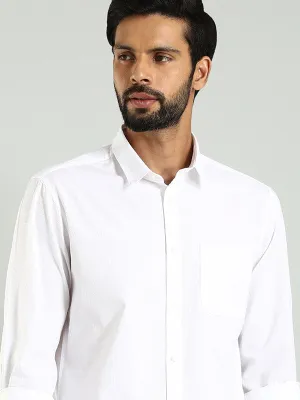 Tear Resistant Reinforcement Men Solid Full Sleeve Cotton Shirt