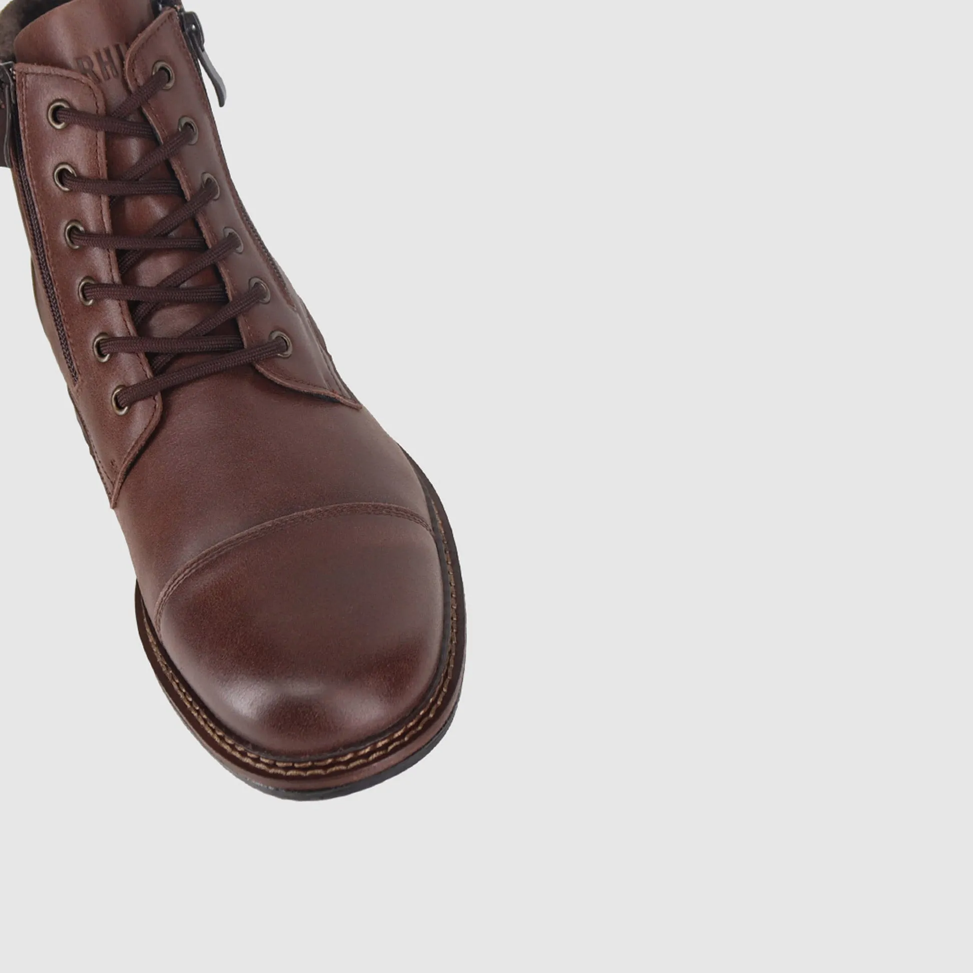 Carrington Lace Up Boots Coffee Waterproof Snow Trekker