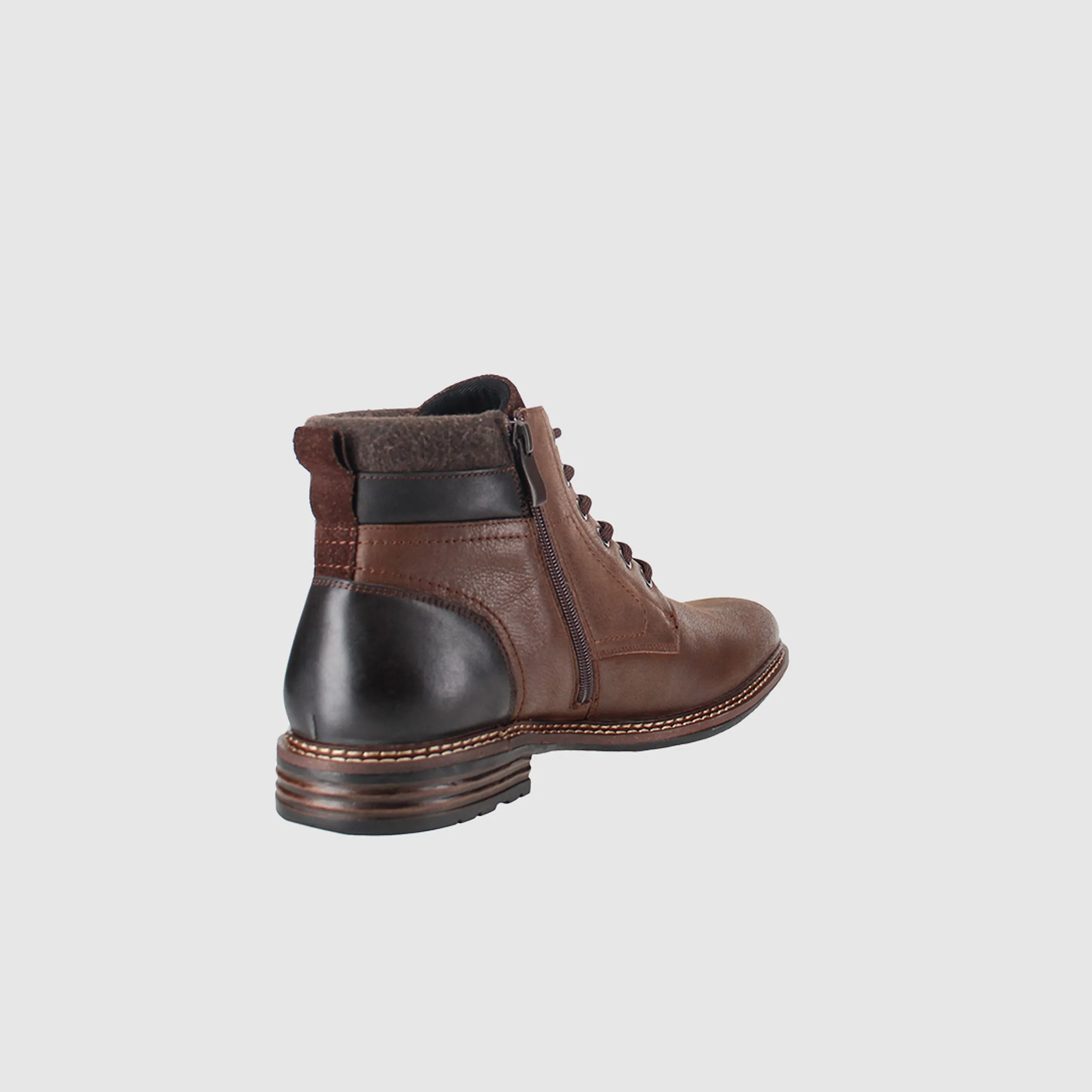 Cliveden Lace Up Boots Brown Mountain Trail Anti Slip