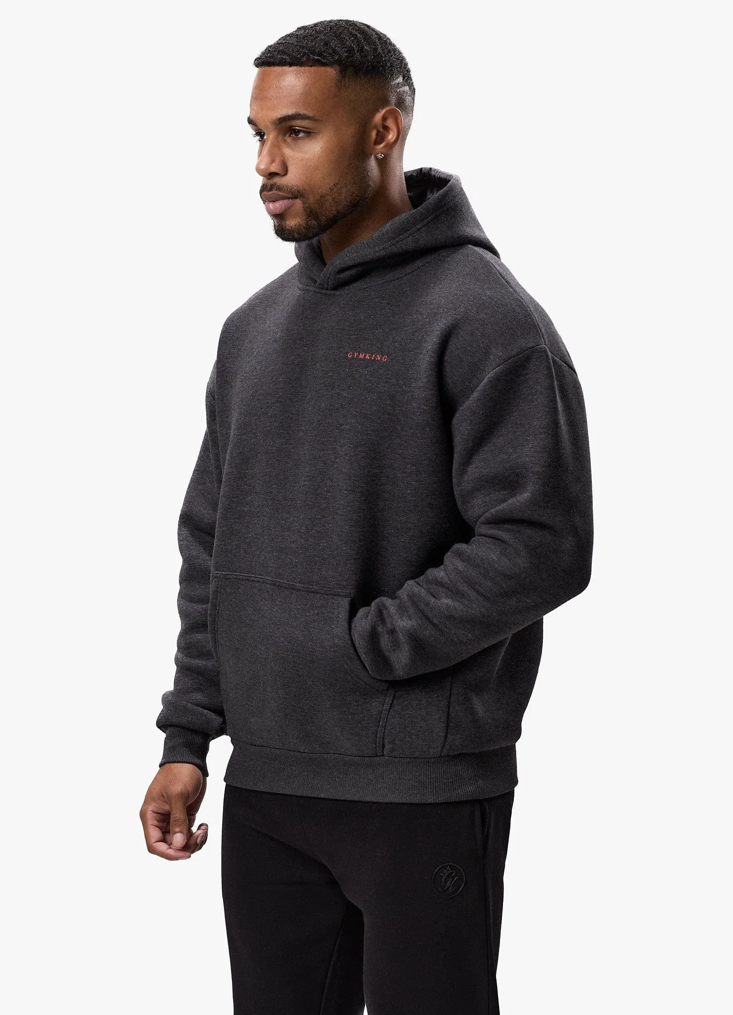 Blend Chill Vibes Gym King Belief Fleece Hood - Charcoal Marl