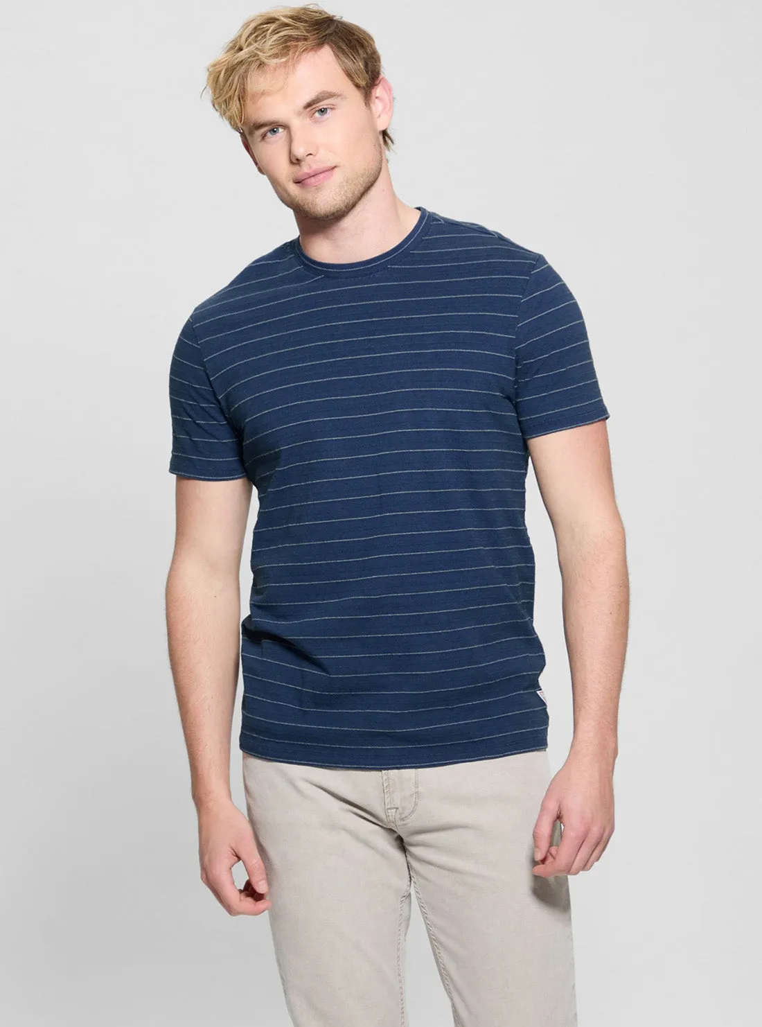 SeamlessSidePanels Blue Archer Striped T-Shirt