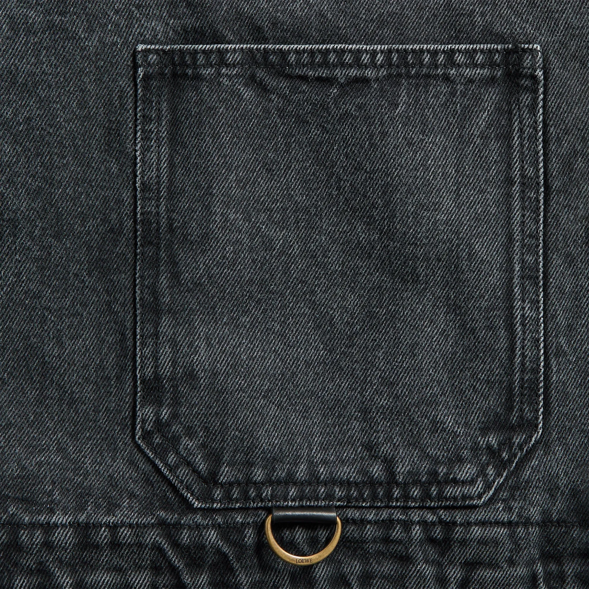 Comfy Street Piece Runway Inspired Loewe Workwear Jacket - Black