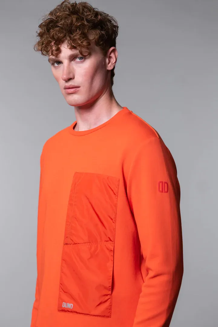 ID70136-Duno Orange Pocket Sweatshirt right for formal events