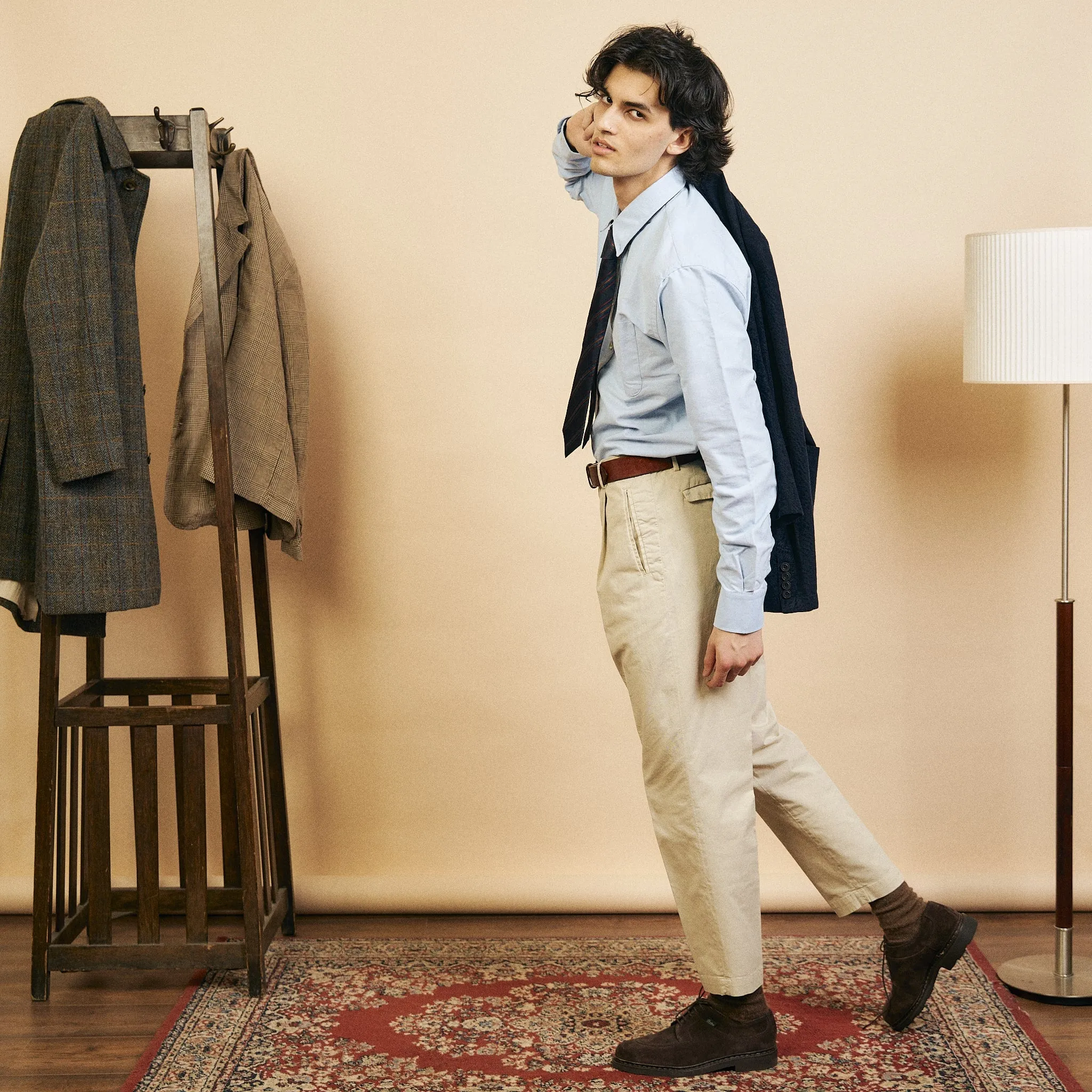 Bamboo Fiber Blend Timeless Comfort Oxford Button-down Shirt - Blue