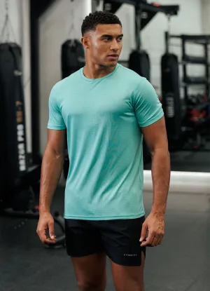 School spirit brandable Gym King Geometric Knit Tee - Apple Green